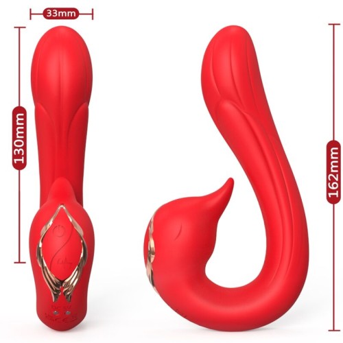 Armony Dolphin Multi-Position Vibrator & Heat Effect in Red