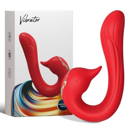 Armony Dolphin Multi-Position Vibrator & Heat Effect in Red