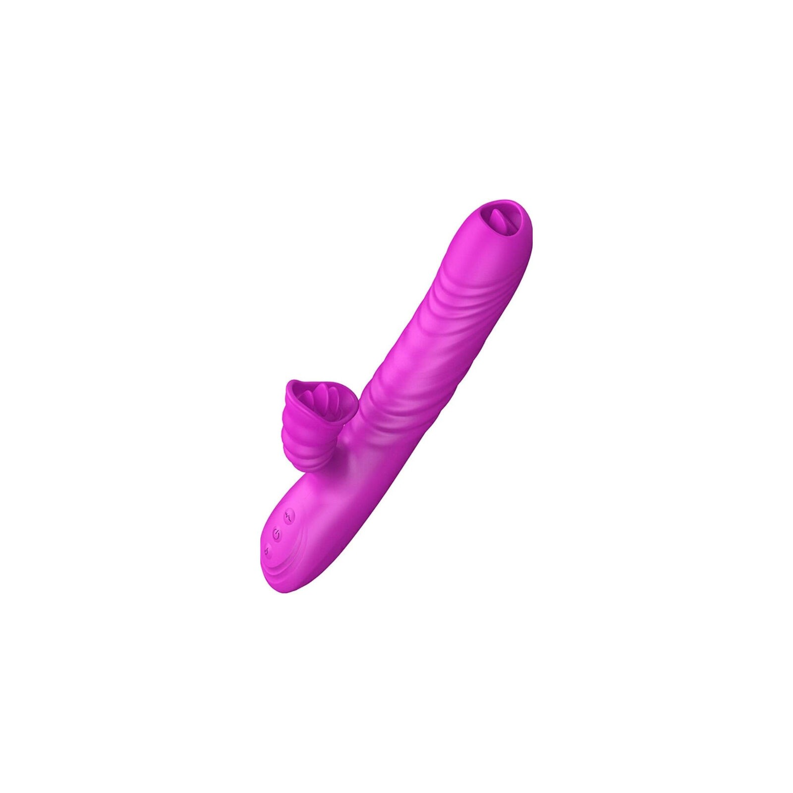 Armony Angelia Multifunction Vibrator Double Tongue Heat Effect Purple