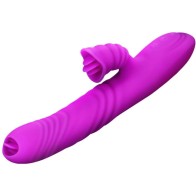 Armony Angelia Multifunction Vibrator Double Tongue Heat Effect Purple