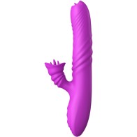 Armony Angelia Multifunction Vibrator Double Tongue Heat Effect Purple