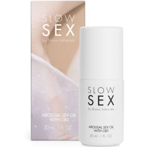 Bijoux Slow Sex CBD Massage Oil 30ml - Increase Pleasure