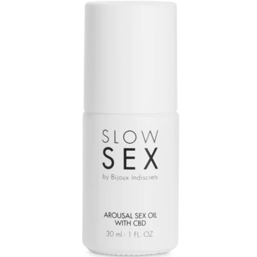 Bijoux Slow Sex CBD Massage Oil 30ml - Increase Pleasure