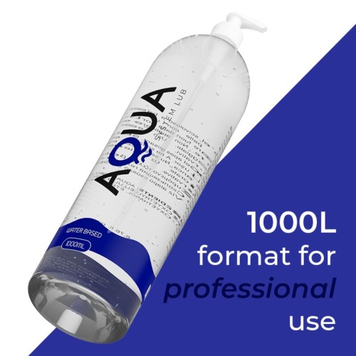 Lubricante a Base de Agua AQUA 1000 Ml - Seguro y Suave