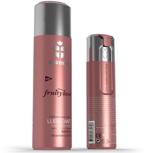 Lubricante Fruity Love Fresas Con Champagne 100 Ml