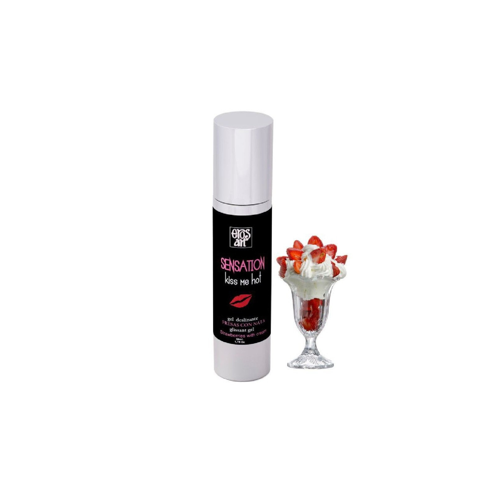 SENSATtion Lubricante Natural Fresas Con Nata 50 Ml