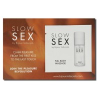 Bijoux Slow Sex Full Body Massage Gel 2 ml - Relaxation and Pleasure