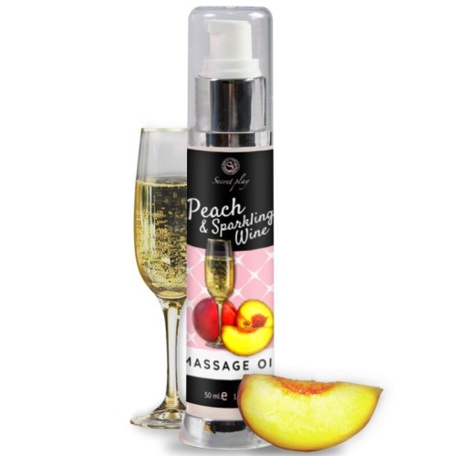 Peach & Cava Massage Oil 50 ml - Secretplay