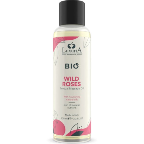 Luxuria Bio Wild Roses Massage Oil Natural Hydration