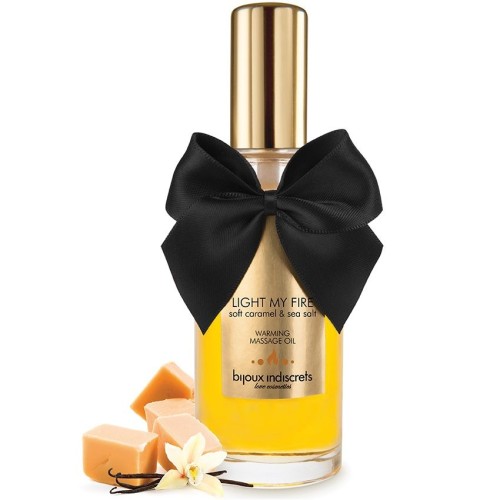 Bijoux Caramel Aroma Massage Oil with Heat