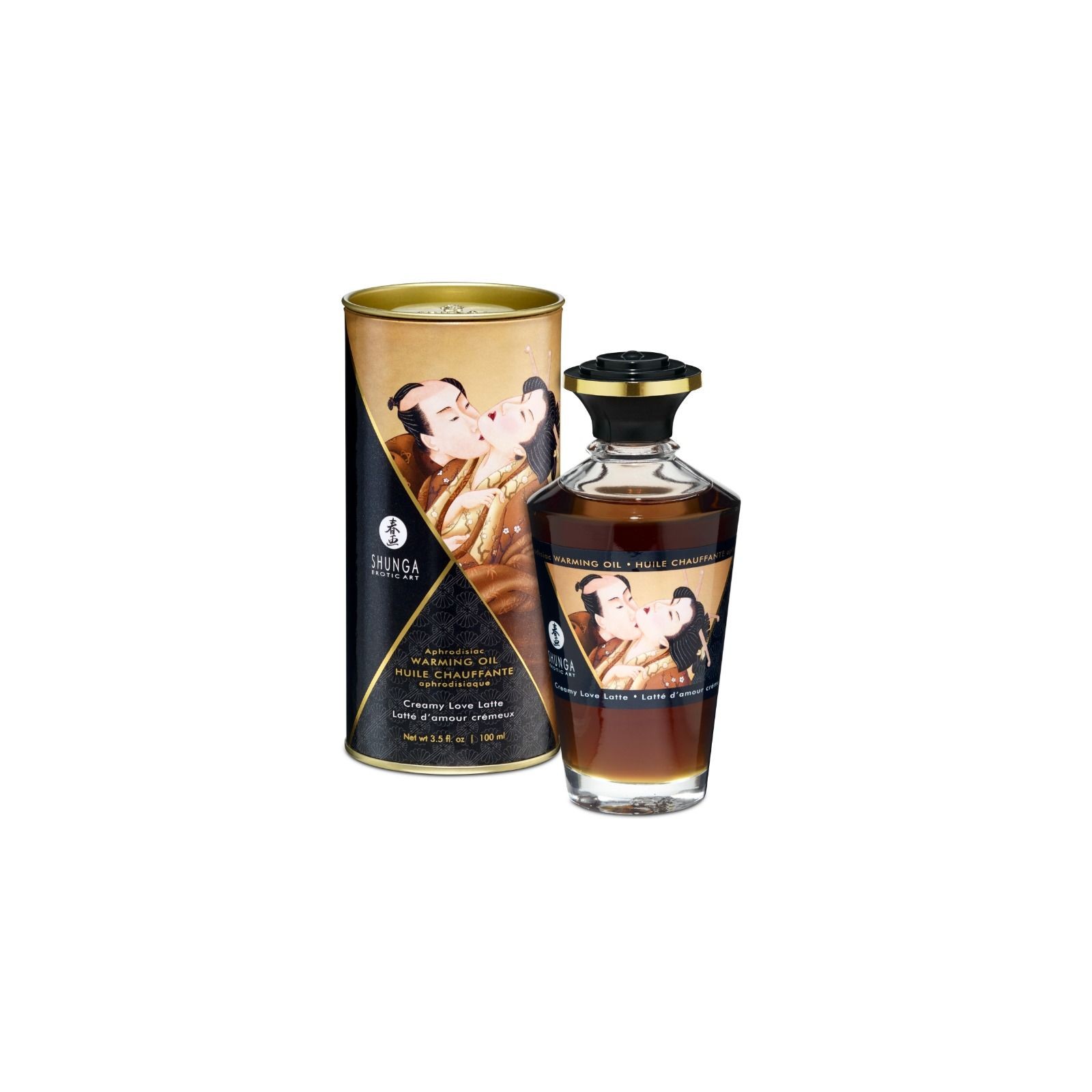 Shunga - Aceite Masaje Efecto Calor Sabor Café 100 Ml