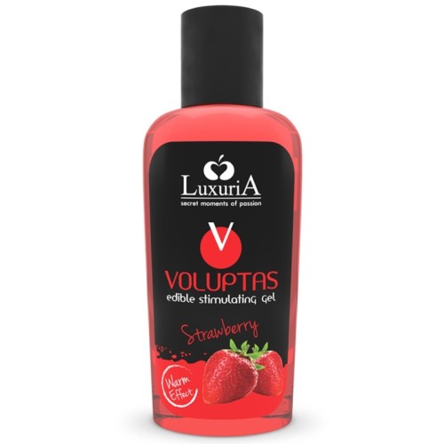 - Voluptas Gel Masaje Comestible Efecto Calor - Fresa 100 Ml