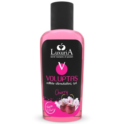 Voluptas Gel Masaje Comestible Efecto Calor - Cereza 100 Ml