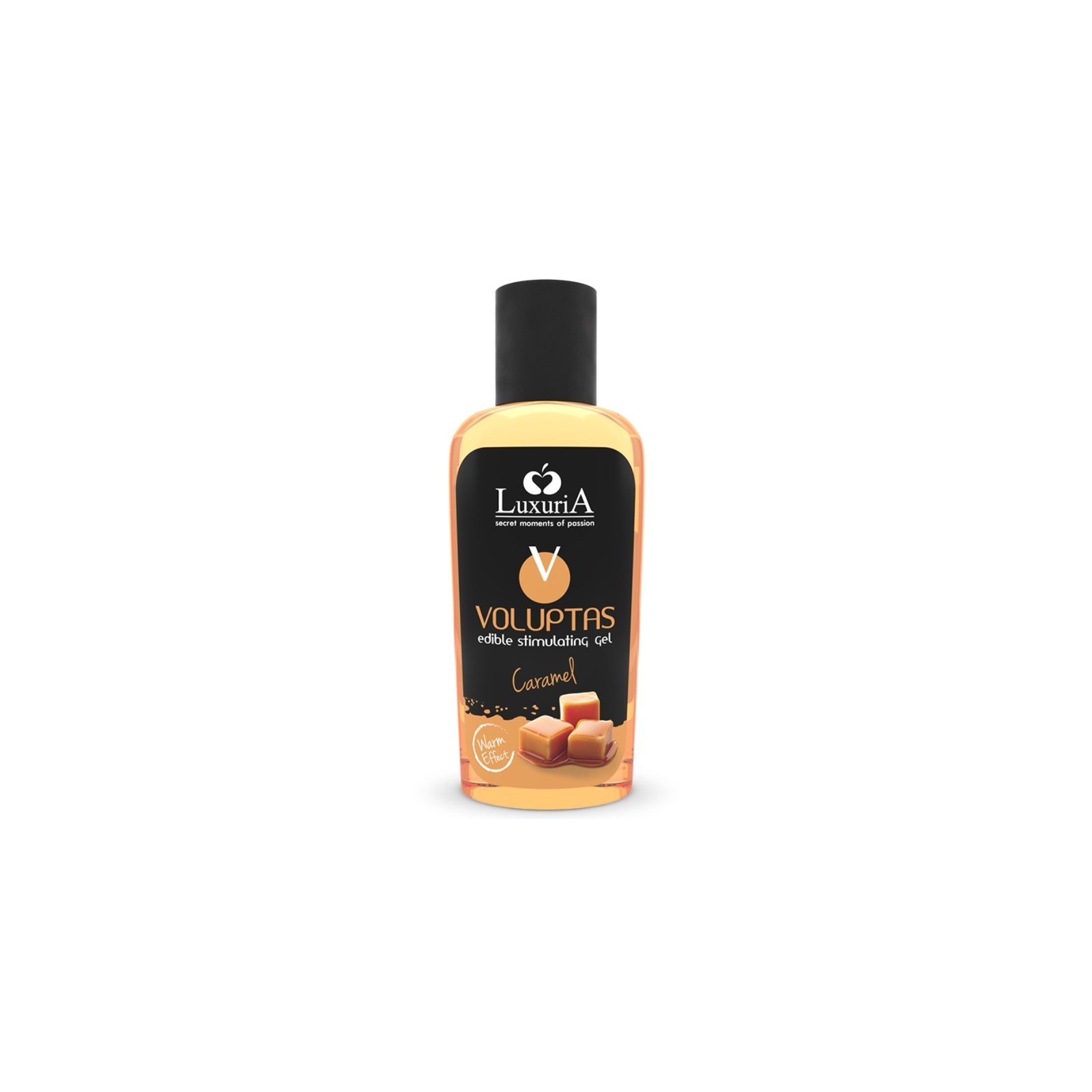 Gel de Masaje Comestible Voluptas Efecto Calor - Caramelo 100 ml