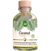 Gel De Masaje Vegano Con Sabor A Coco Y Efecto Calor - INTT