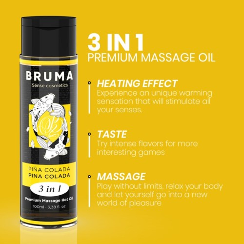 Premium Heating Massage Oil Pineapple Coconut 3 in 1 - 100 ml