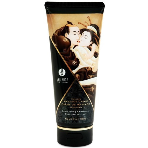 Shunga Chocolate Massage Cream 200ml - Exciting Intimacy