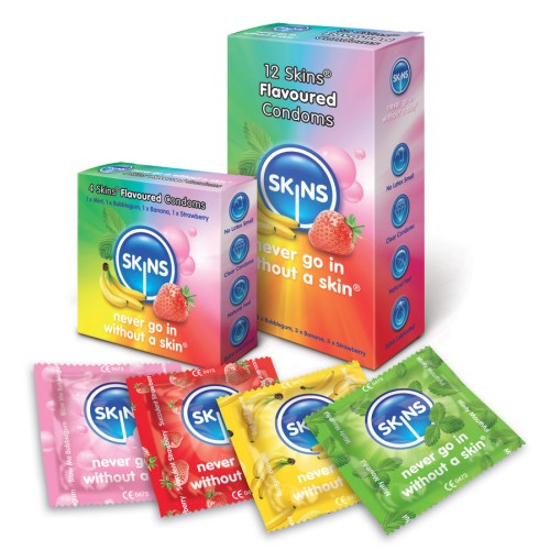 Skins Flavored Condoms Variety Pack - 12 pcs