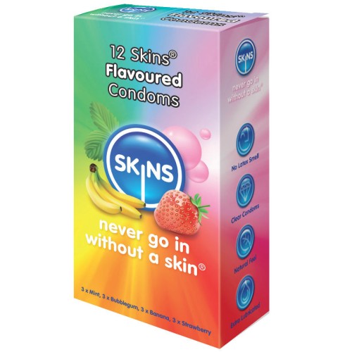 Skins Flavored Condoms Variety Pack - 12 pcs