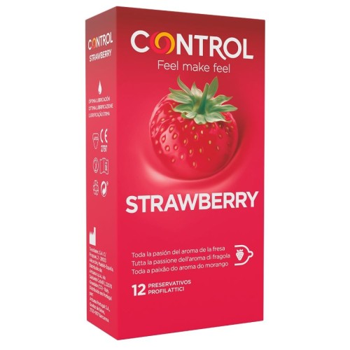 Control - Preservativos Sabor Fresa 12 Unidades