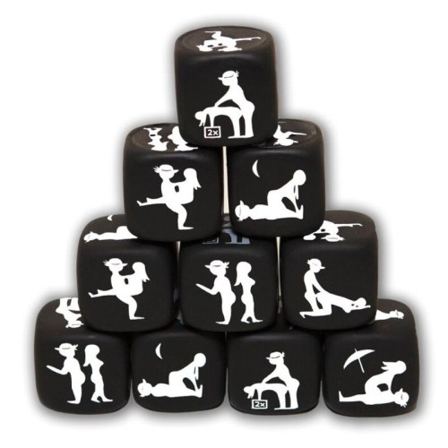 Black Posture Dice - Fun and Spicy Game