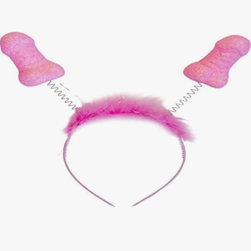 6 Uds Glitter Pink Dick Antennas