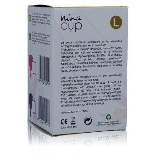 Pink Menstrual Cup Size L