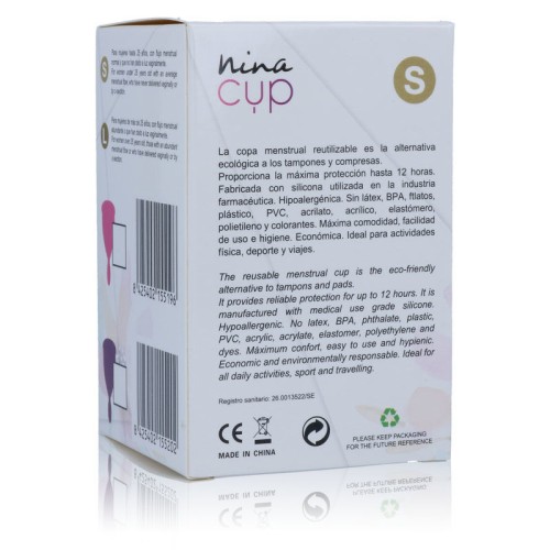 NinaCup Copa Menstrual Rosa Talla S