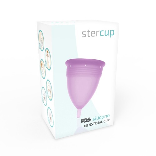 Copa Menstrual Stercup FDA Silicona Lila Talla L