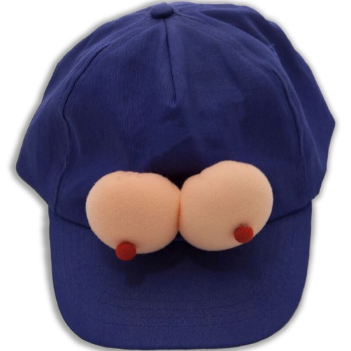 Gorra Con Tetas Azul para Eventos Divertidos