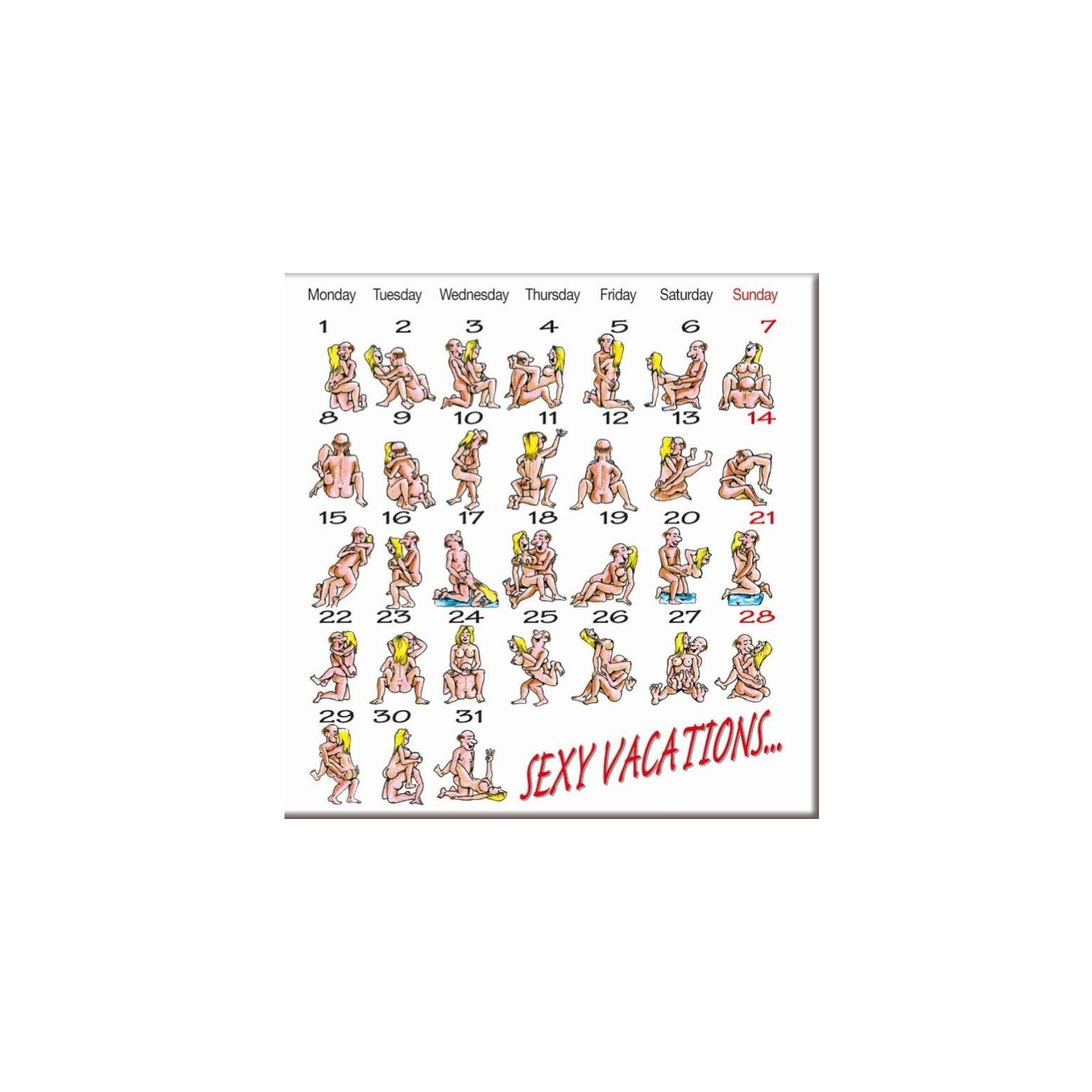 Kamasutra Magnet Calendar