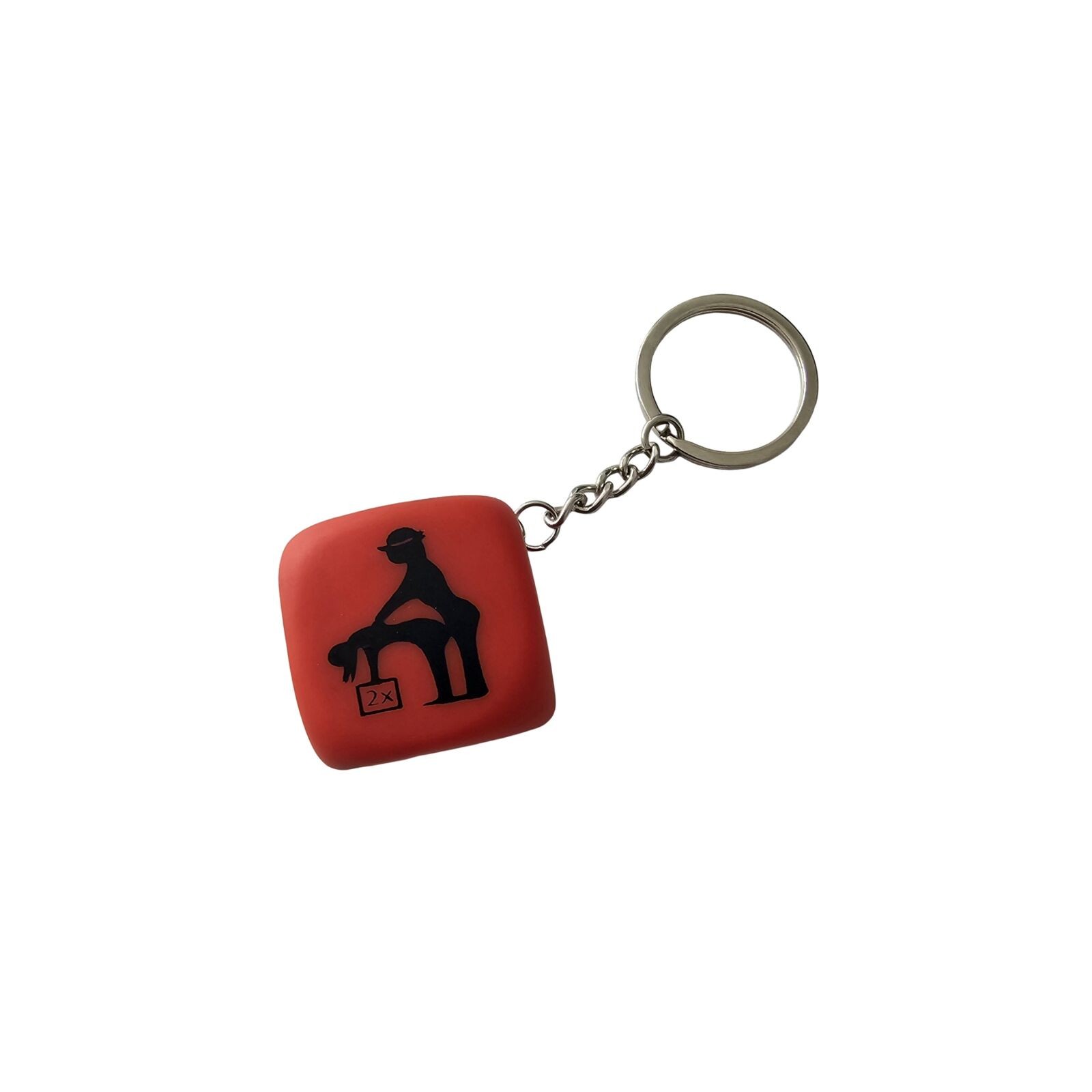 Red Passion Dice Keychain for Adventurous Couples