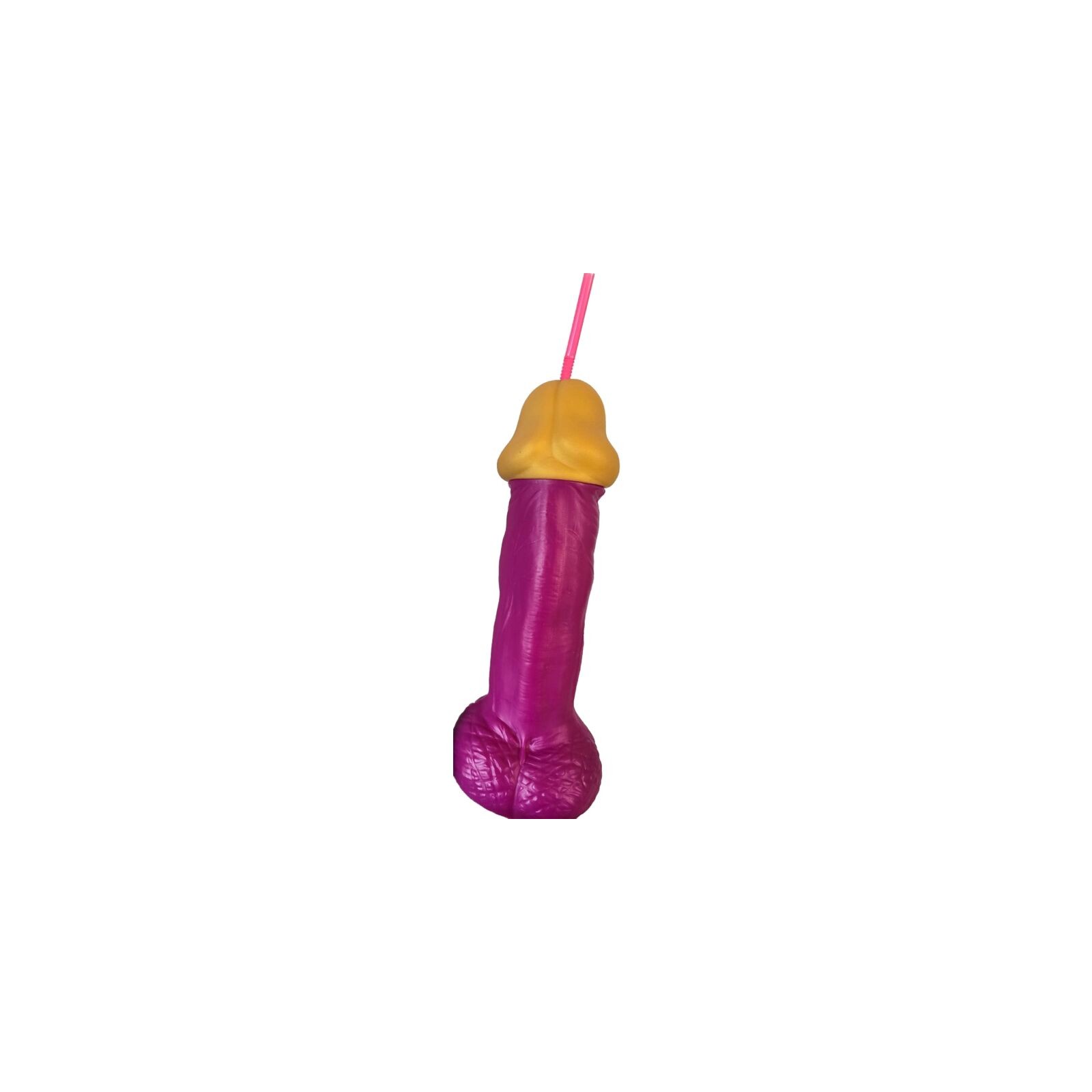 Fuchsia Plastic Penis-Shaped Cup