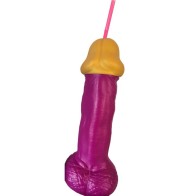 Fuchsia Plastic Penis-Shaped Cup