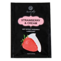 Secretplay Strawberry & Cream Lubricant Sachet 10ml