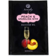 Secretplay Single Dose Peach Cava Massage Oil