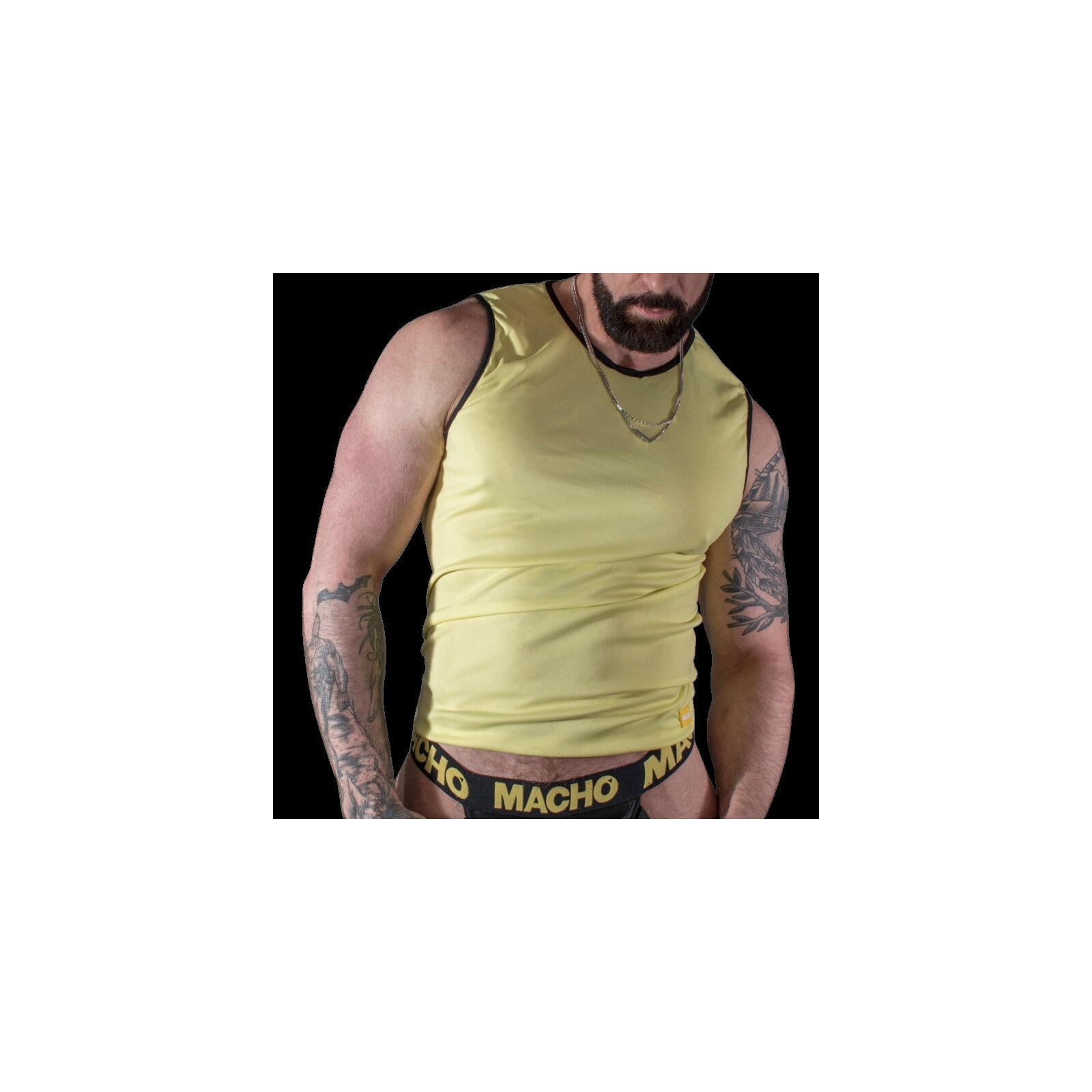 Camiseta Deportiva Amarilla para Hombre L/XL