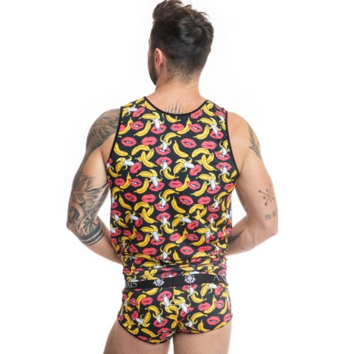 Banana Print Tank Top for Men