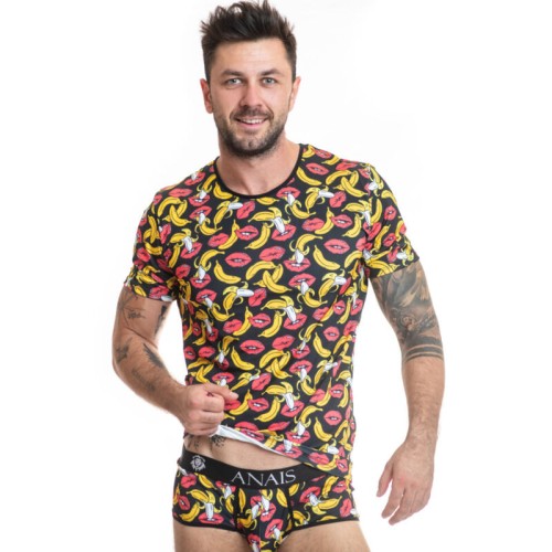 Anais Men - Banana Camiseta para Estilo Casual Divertido