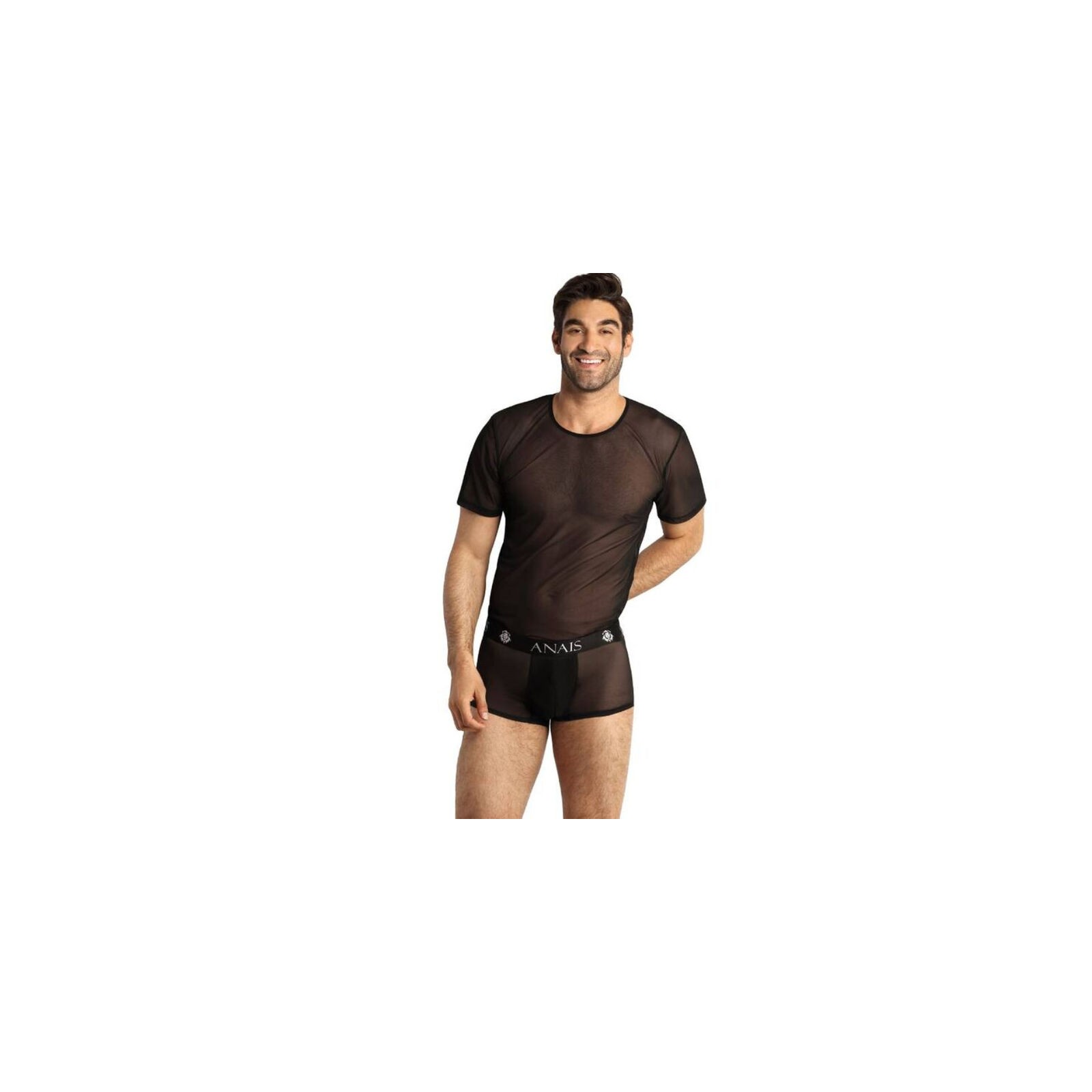 Camiseta Sexy Negra Eros Para Hombre