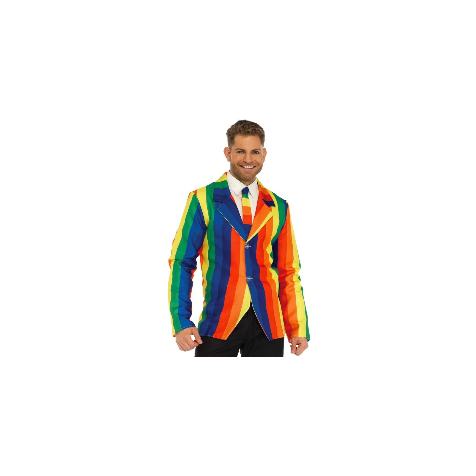 Leg Avenue Rainbow Blazer and Tie for Fun Celebrations