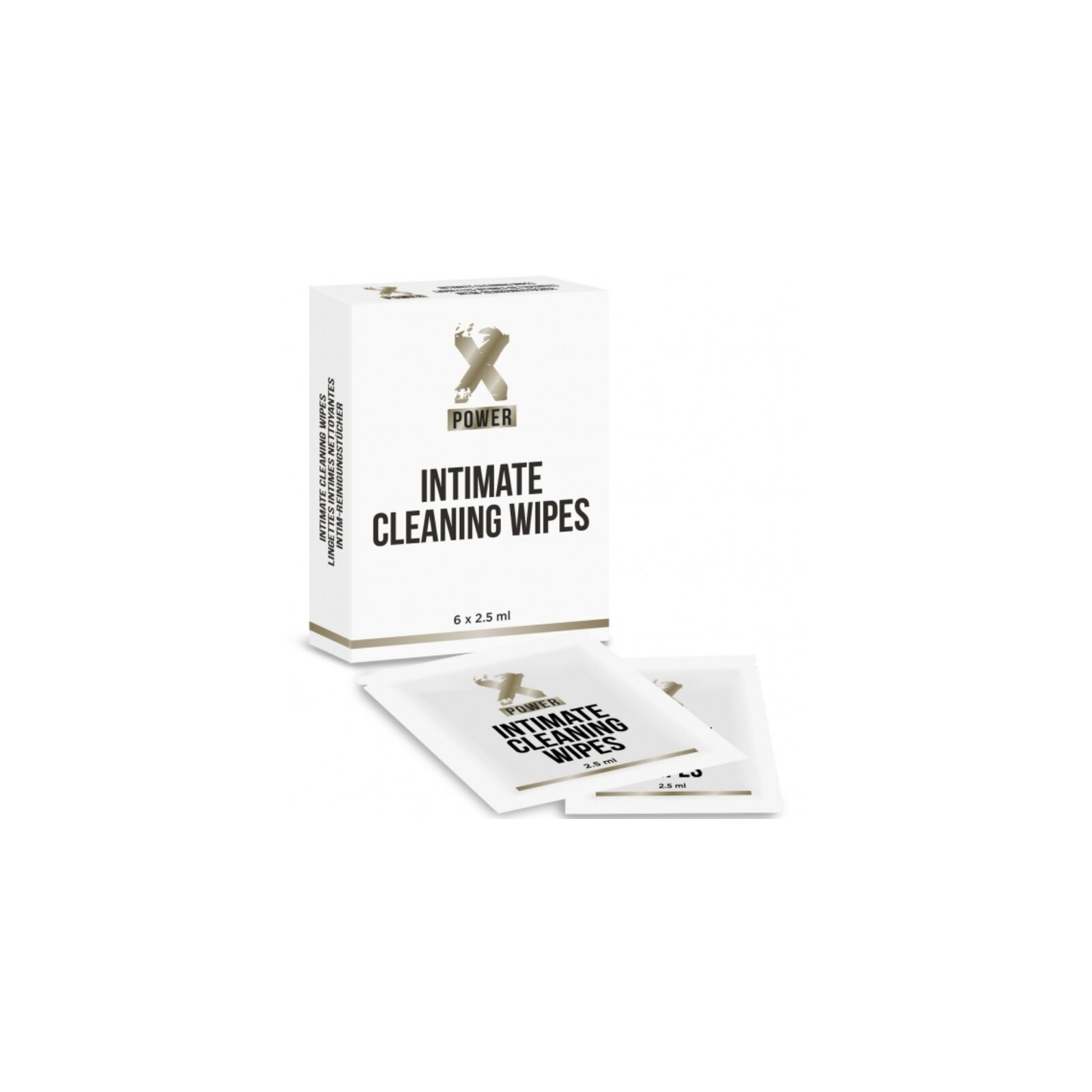 XPOWER Intimate Cleaning Wipes Pack of 6