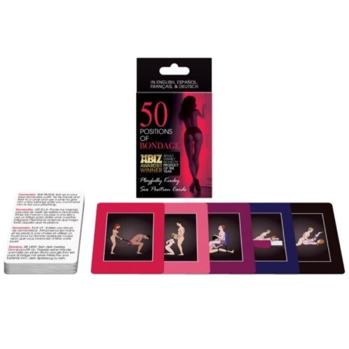 50 Position Bondage Cards - Playful and Intense