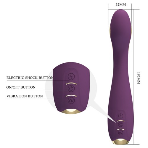 Pretty Love Hector Vibrador Electroshock Controlado por App Lila