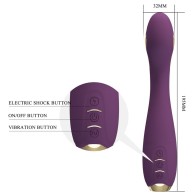 Pretty Love Hector App-Controlled Shock Vibrator Purple