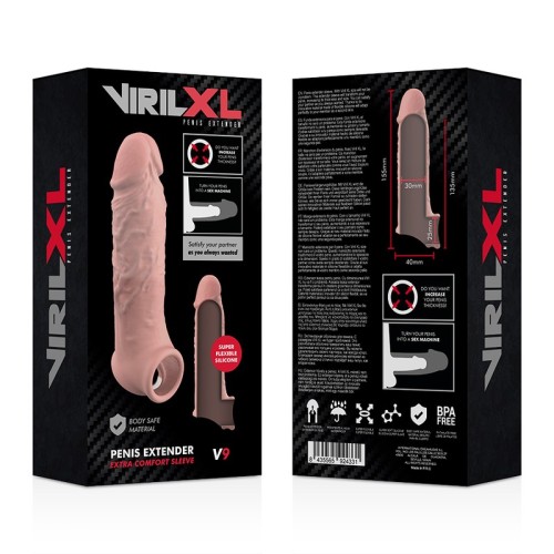 Liquid Silicone Penis Extension V9 Natural