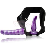 Female Anal and Vaginal Harness for Dual Pleasure