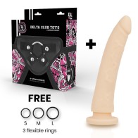 Delta Club Arnés + Dildo de Silicona - Explora el Placer