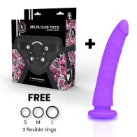 Delta Club Harness with Dildo Silicone Medical