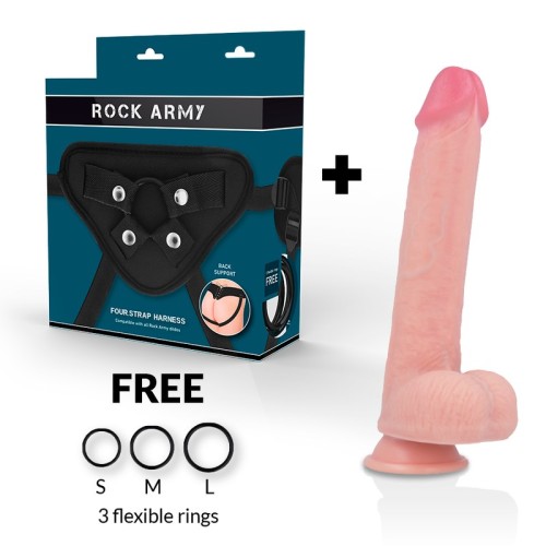 Rockarmy Harness + Liquid Silicone Premium Kingcobra 24 cm